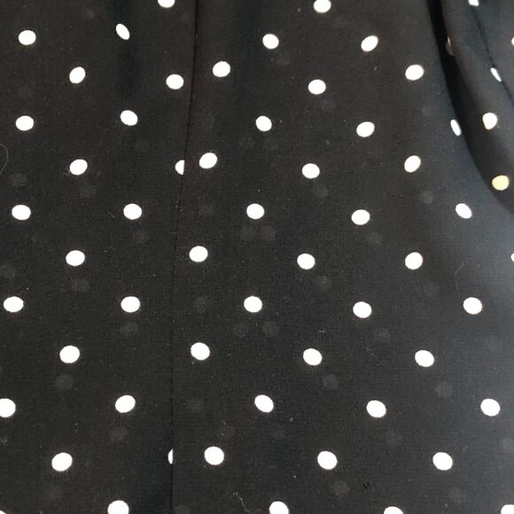 Vtg Polka Dot Blouse Black Puff Sleeve Romantic Retro Rockabilly Pinup Academia - Picture 4 of 7